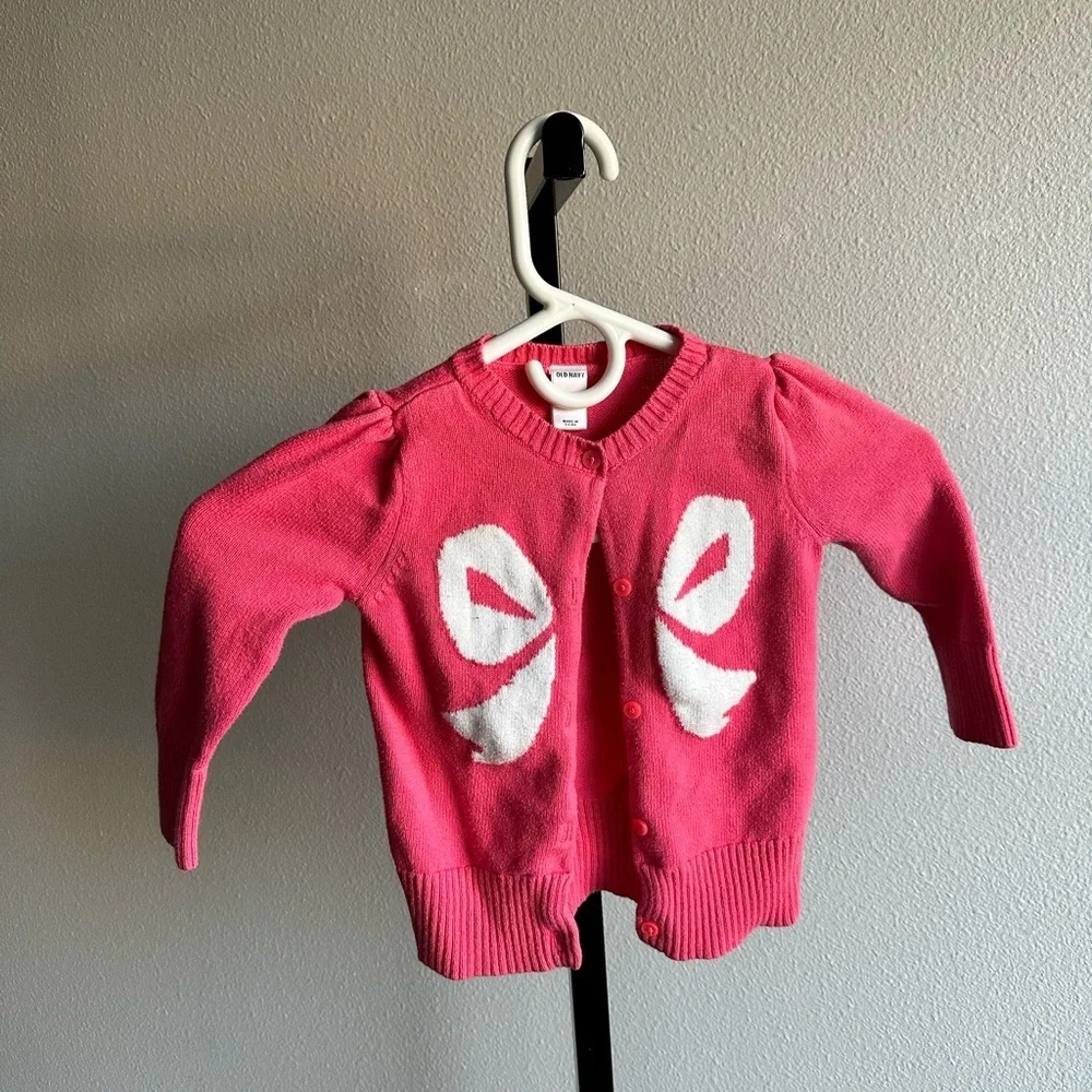 Old navy 2t bow cotton cardigan